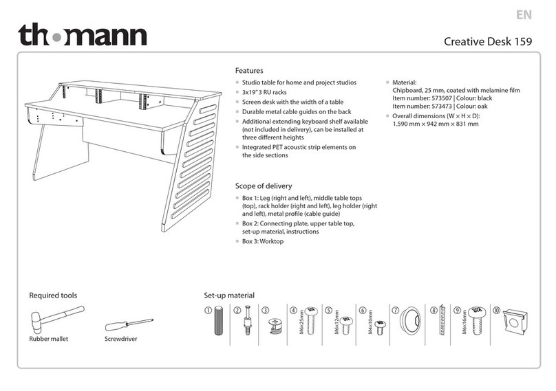 thomann Creative Desk 159 quick start guide thomann Creative Desk 159 quick start guide