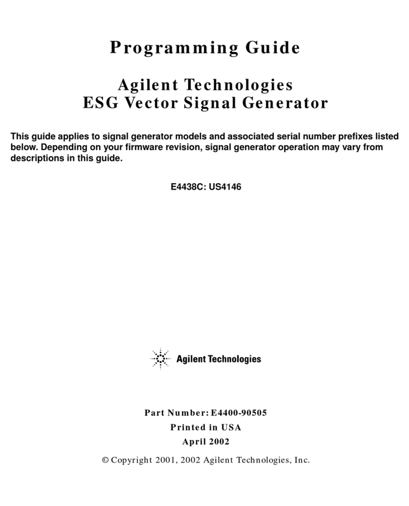 Agilent Technologies E4438C Operating instructions