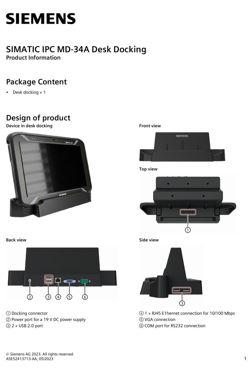 Siemens SIMATIC IPC MD-34A User manual