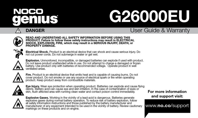 NOCO Genius G26000EU Technical manual