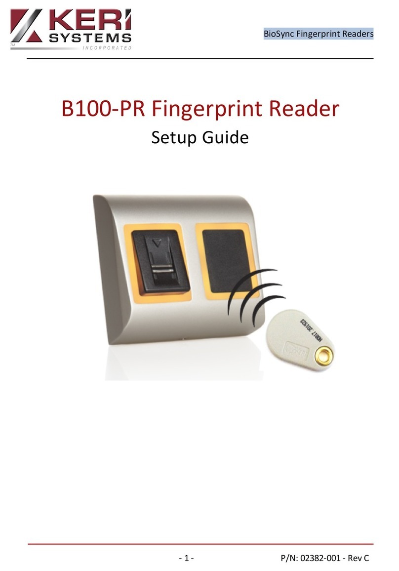 KeriSystems B100-PR User manual