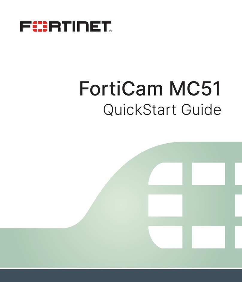 Fortinet FortiCam MC51 quick start guide