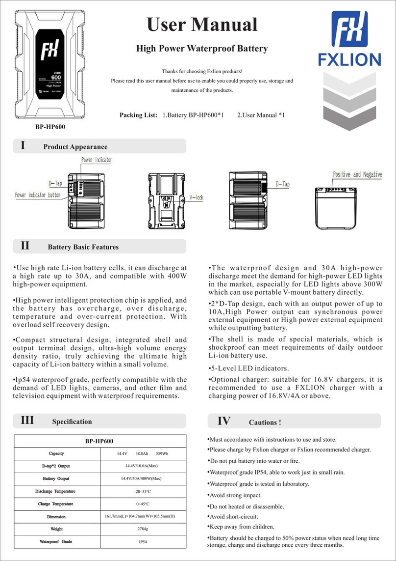 Fxlion BP-HP600 user manual