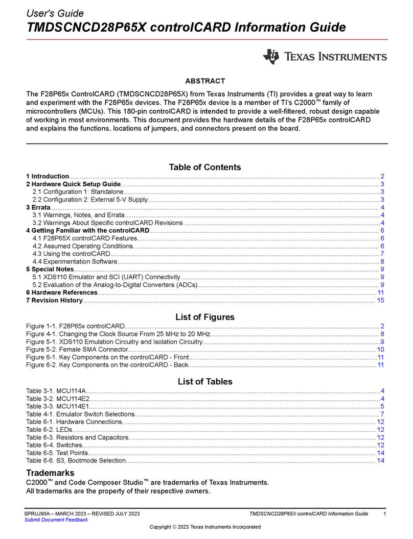 Texas Instruments TMDSCNCD28P65X Technical manual
