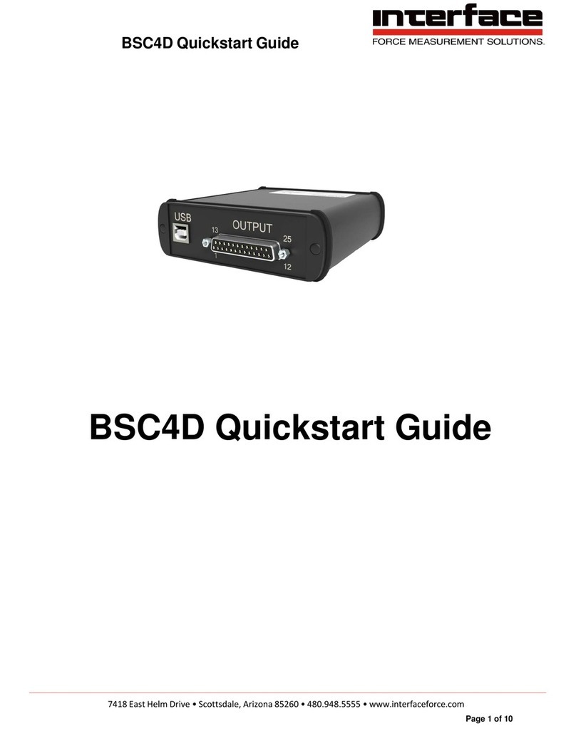 Interface BlueDAQ BSC4D quick start guide