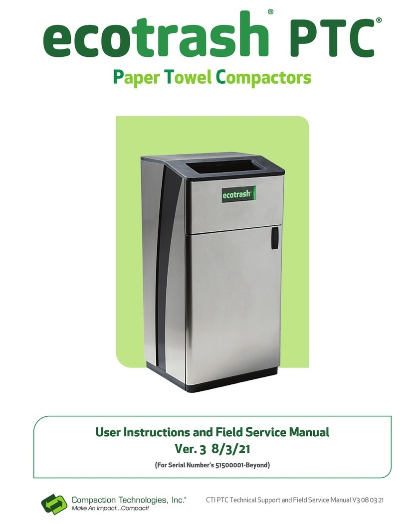 CTI ecotrash PTC User instructions