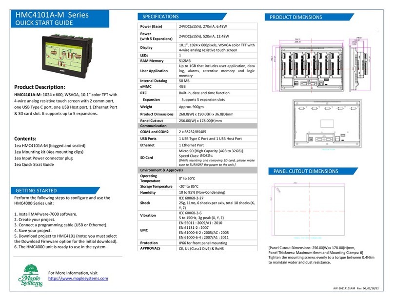 Maple Systems HMC4101A-M Series User manual