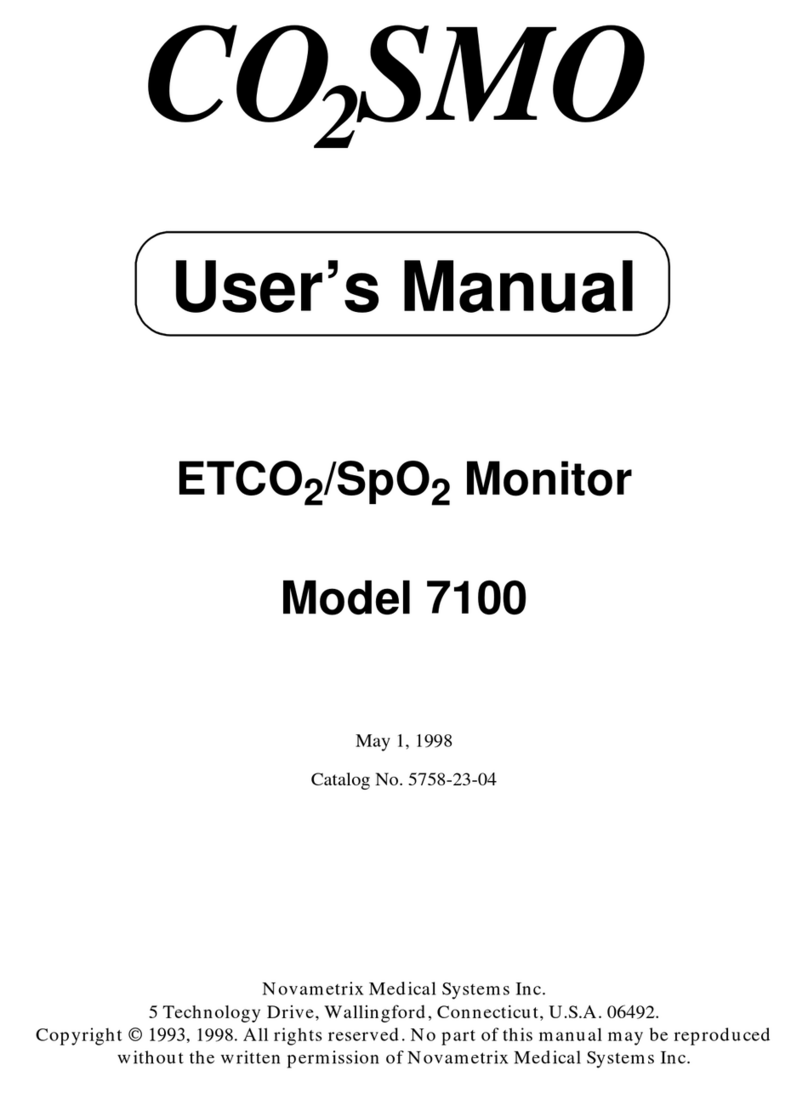 Novametrix Medical Systems CO2SMO user manual