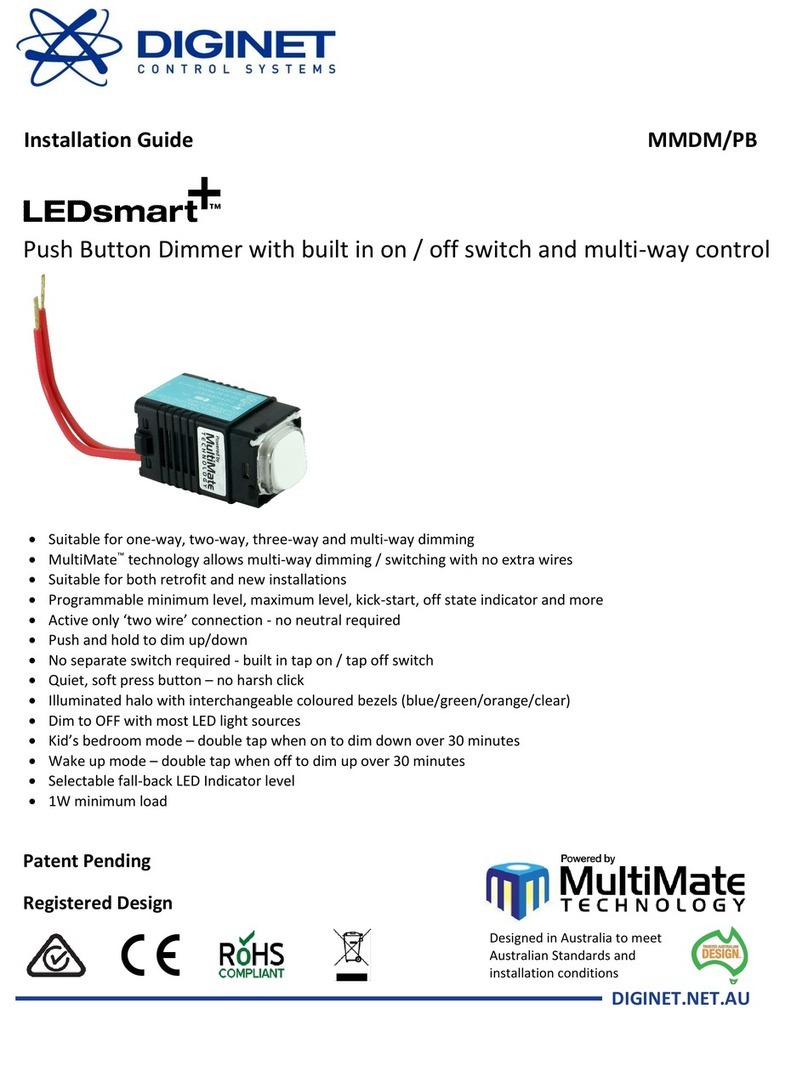Diginet LEDsmart MMDM/PB User manual
