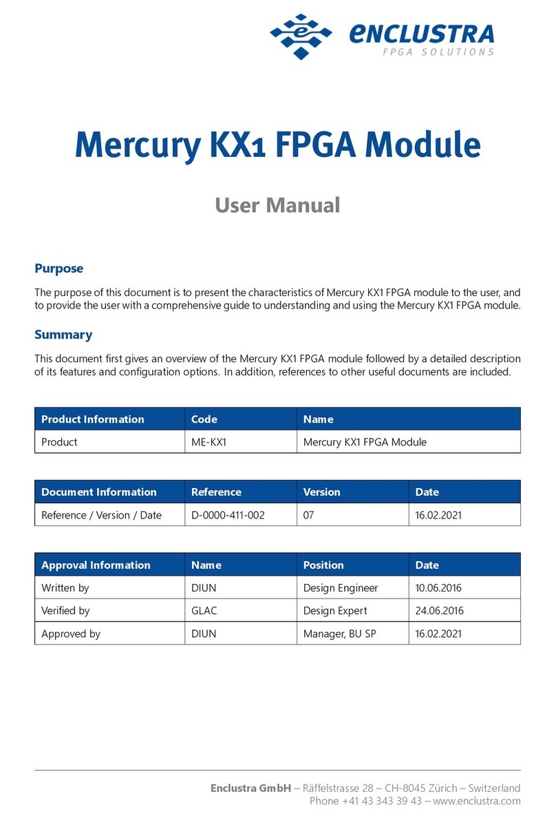 Enclustra Mercury KX1 user manual