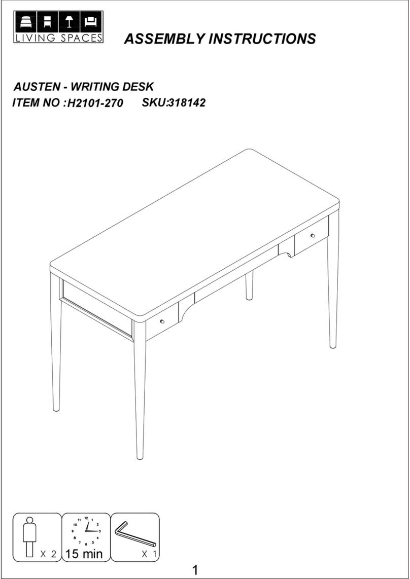 Living Spaces AUSTEN H2101-270 User manual