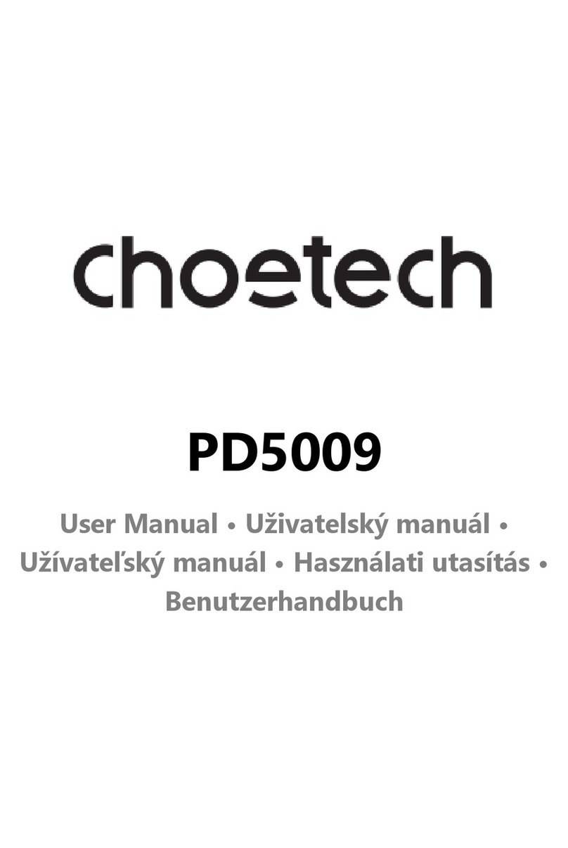 Choetech PD5009 User manual