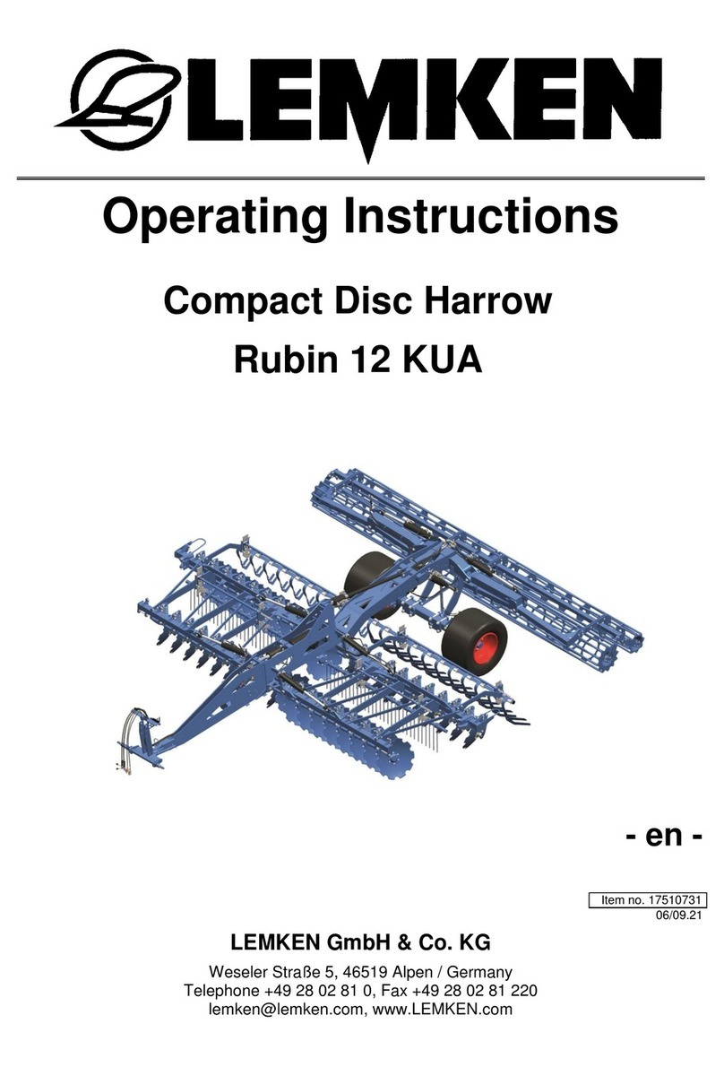 LEMKEN Rubin 12 KUA operating instructions