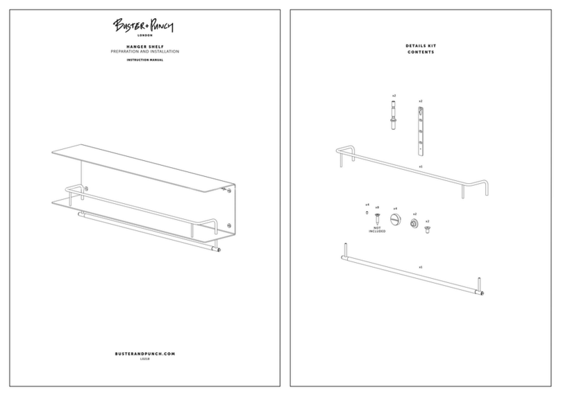 Buster+Punch HANGER SHELF User manual
