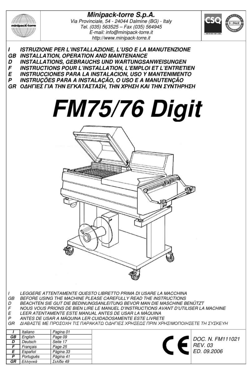 Minipack-Torre FM76 Digit User manual