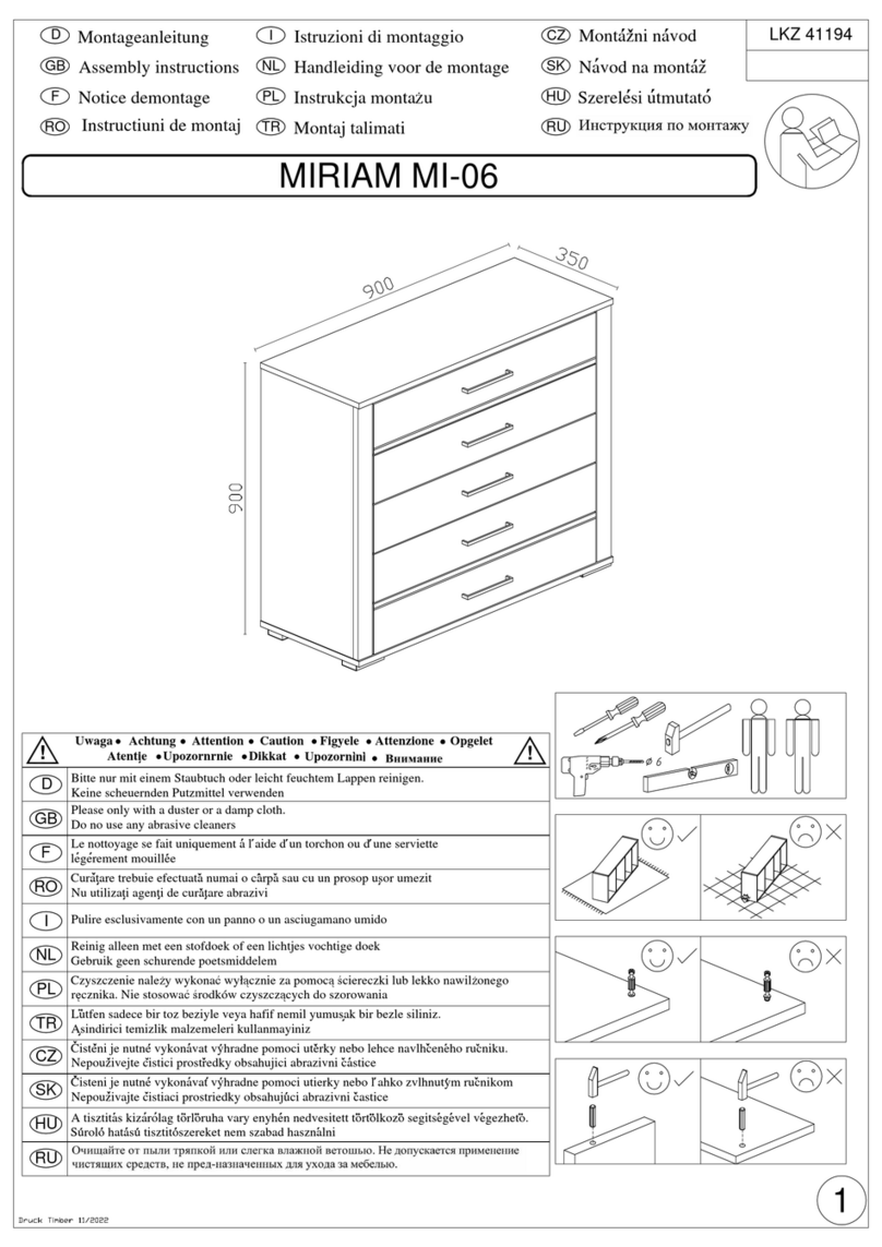 Woltra MIRIAM MI-06 Assembly instructions