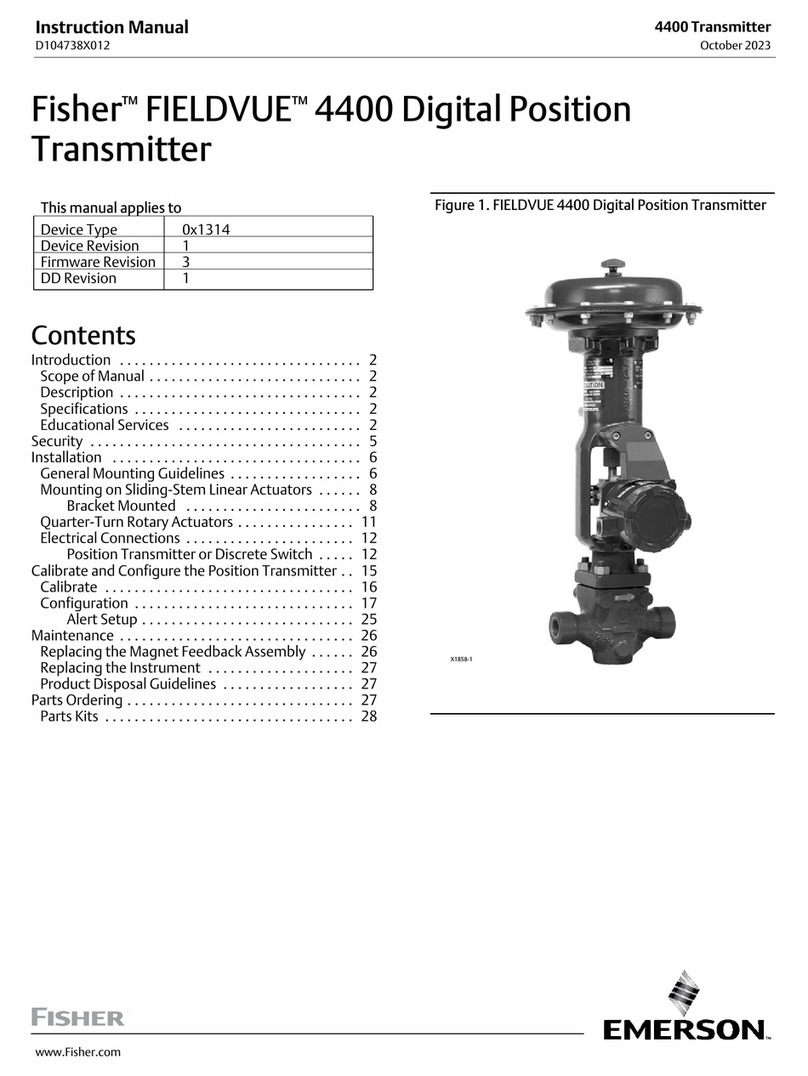 Emerson Fisher FIELDVUE 4400 User manual