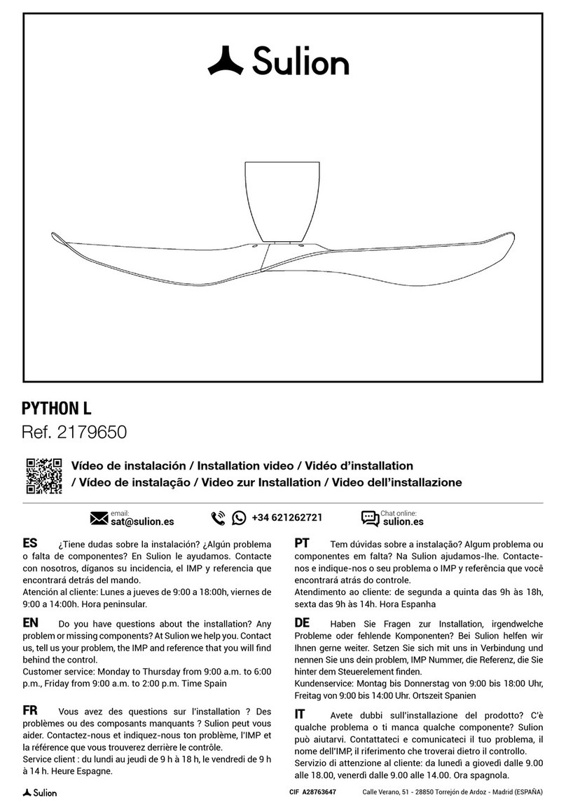 Sulion PYTHON L 2179650 User manual