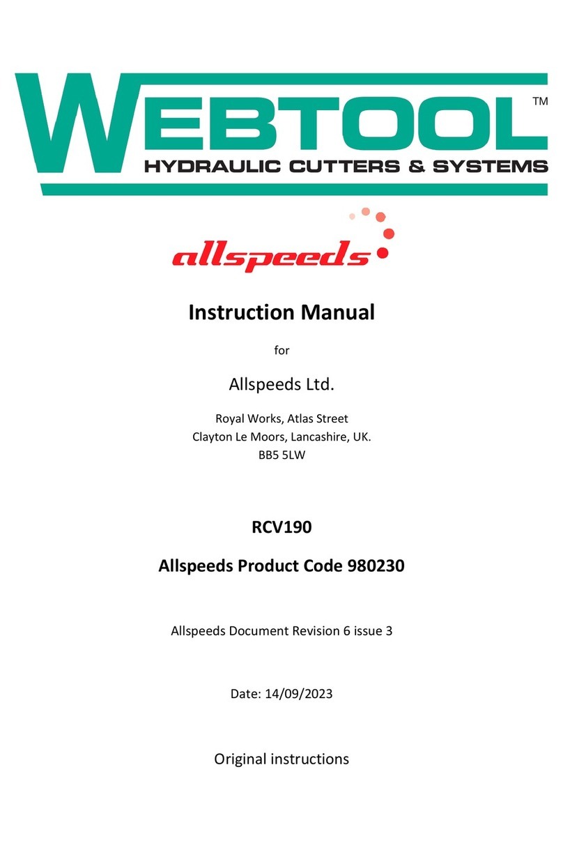Webtool RCV190 instruction manual
