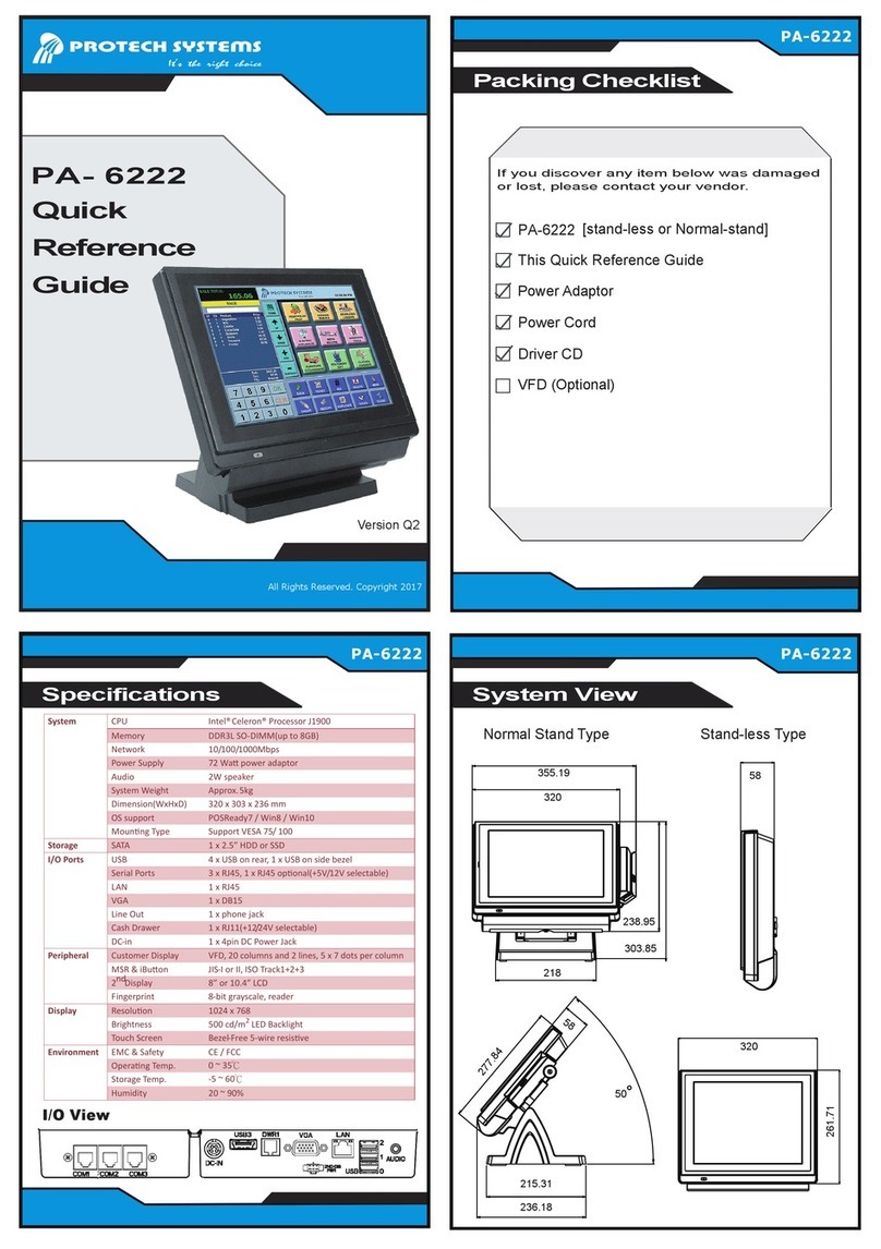 Protech Systems PA-6222 User manual