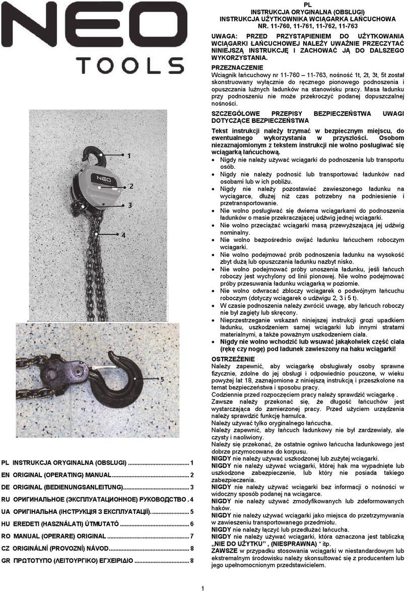 NEO TOOLS 11-760 user manual