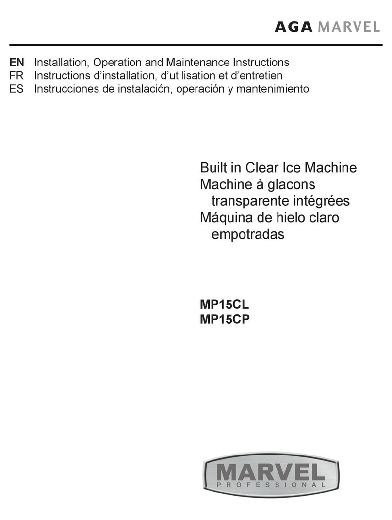Marvel MP15CL Installation, operation and maintenance instructions