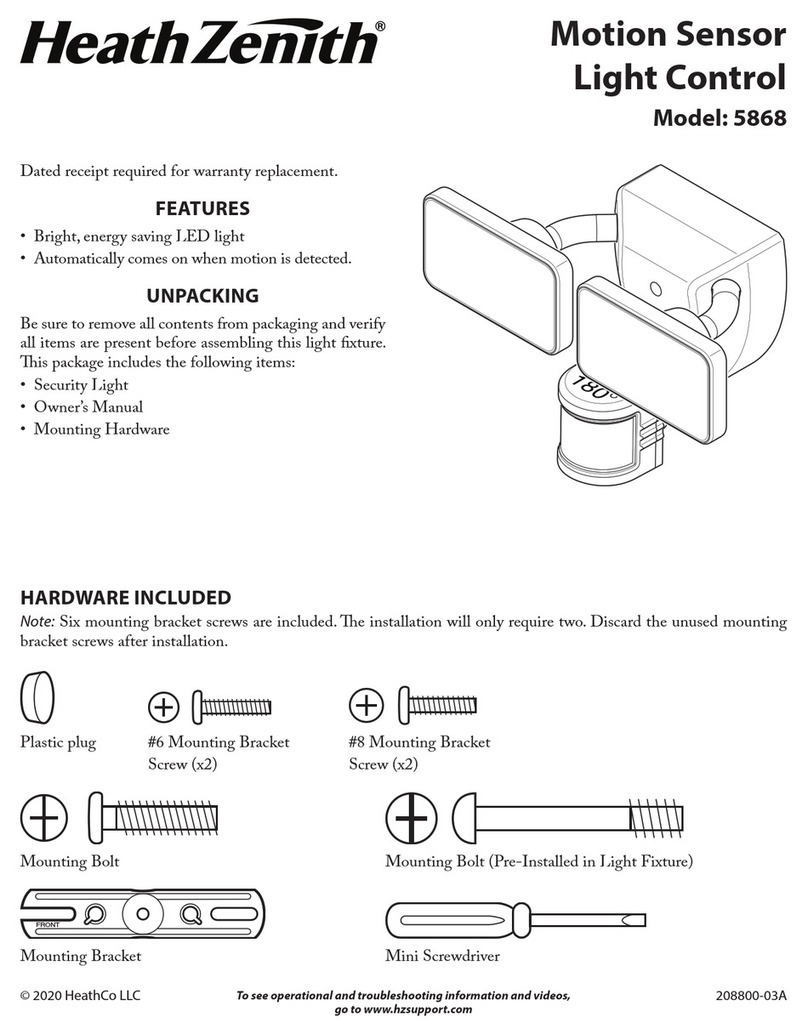 Heath Zenith 5868 instruction manual