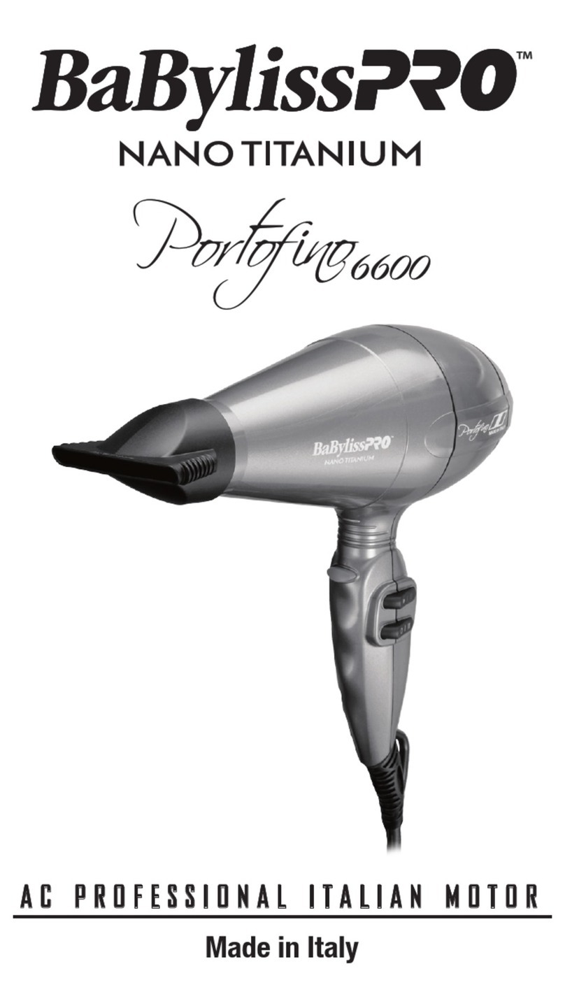 BaByliss PRO NANO TITANIUM Portofino 6600 quick start guide
