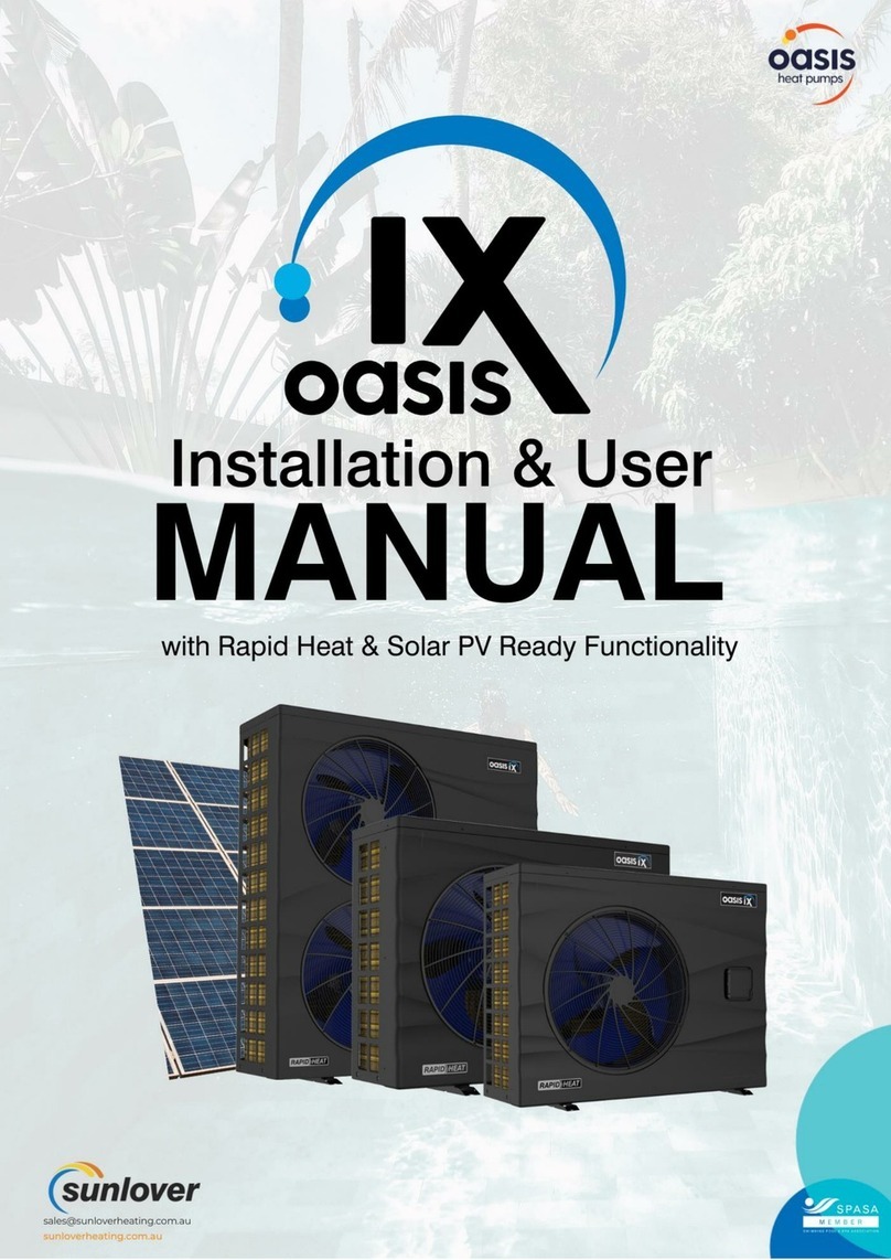 Sunlover oasis IX9 Installation & user manual Sunlover oasis IX9 Installation & user manual