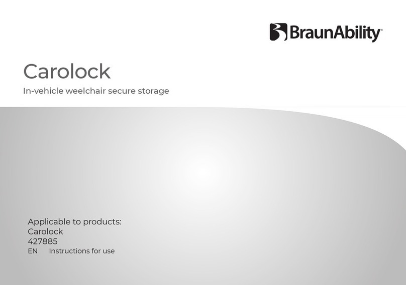 BraunAbility Carolock Instructions for use