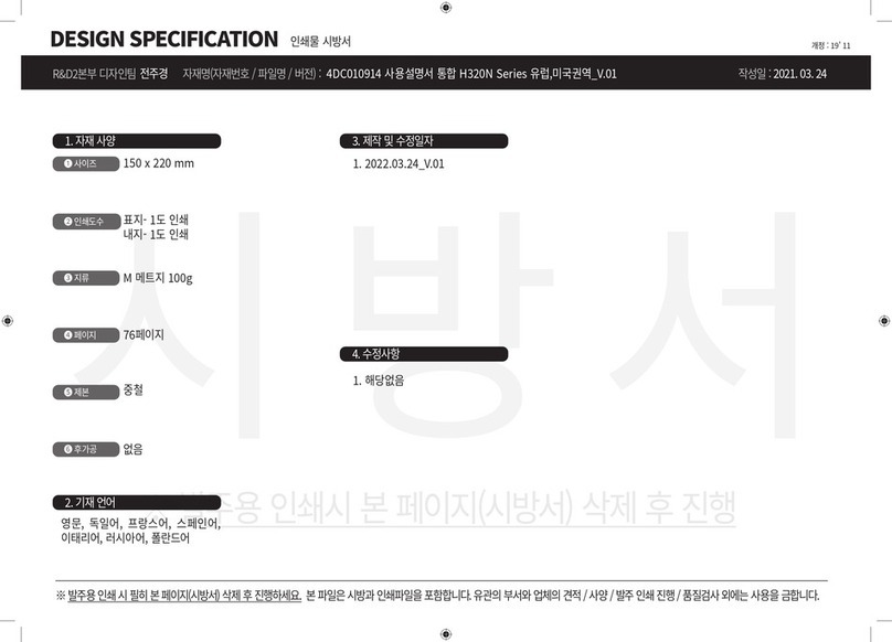 HUROM H320N Series instruction manual