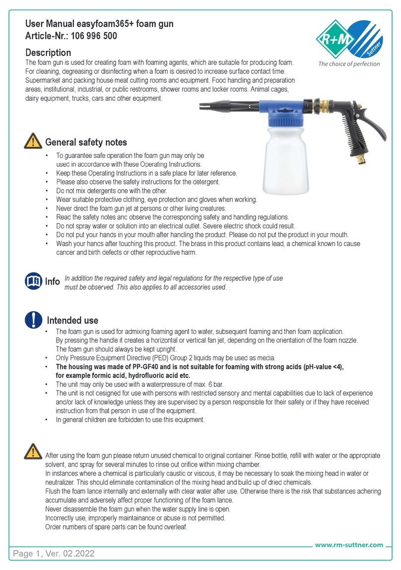 R+M Suttner easyfoam365 user manual