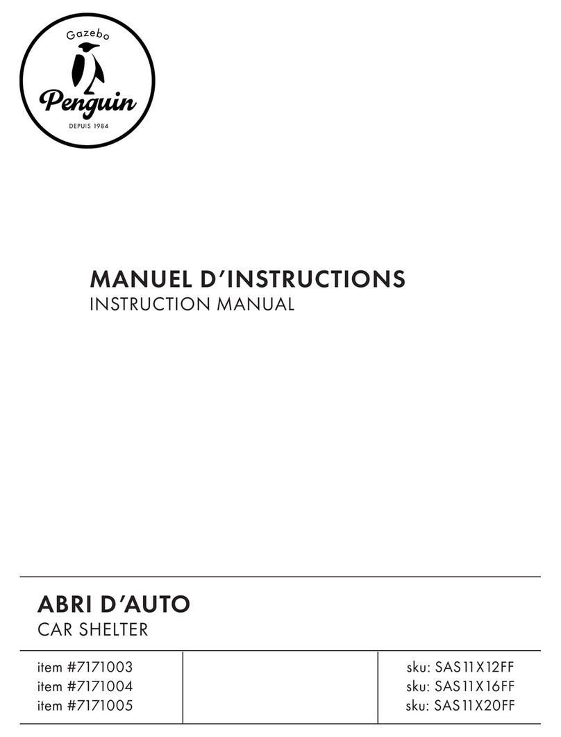 Gazebo penguin SAS11X12FF instruction manual