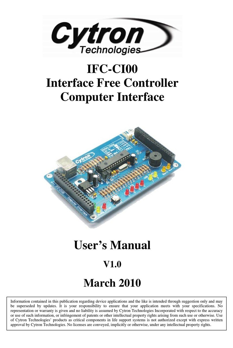 Cytron Technologies IFC-CI00 user manual Cytron Technologies IFC-CI00 user manual
