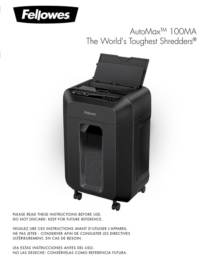 Fellowes AutoMax 100MA instruction manual