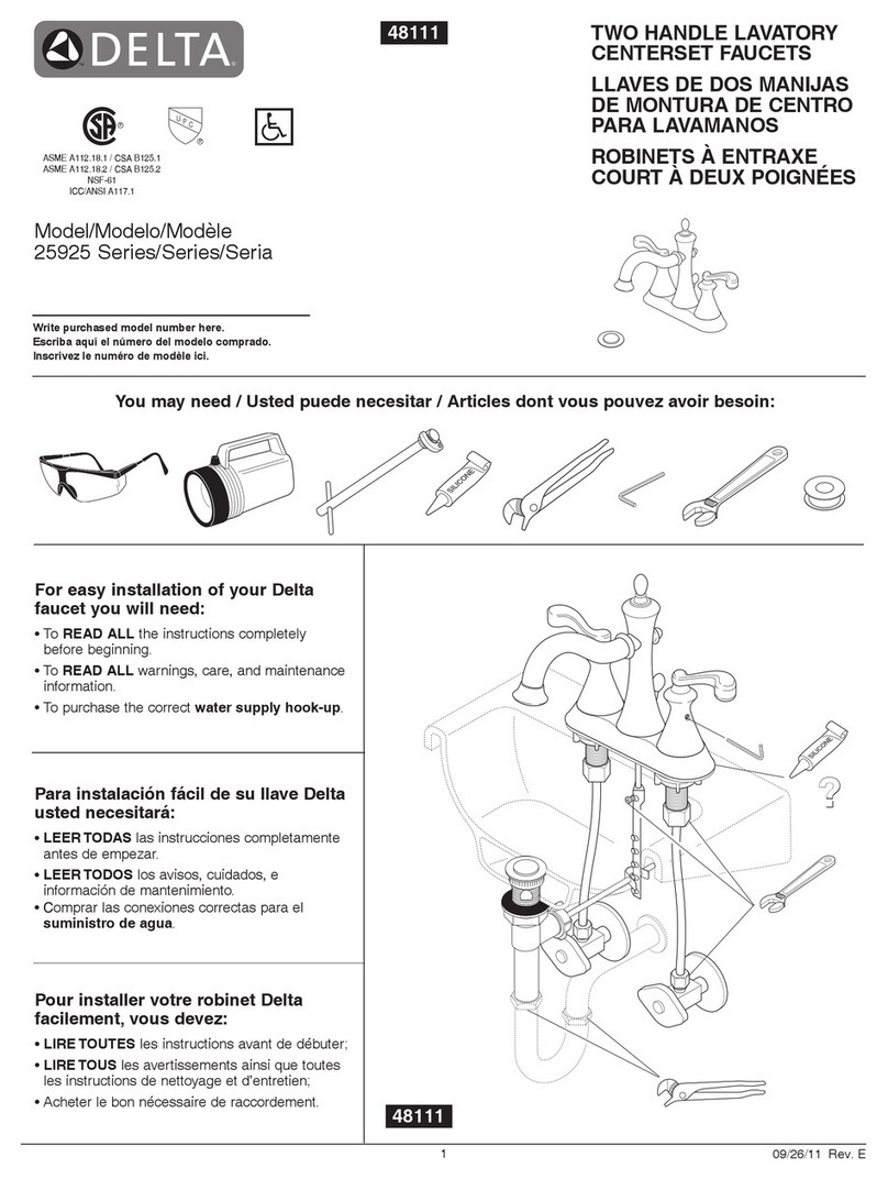 Delta 25925 Series User manual