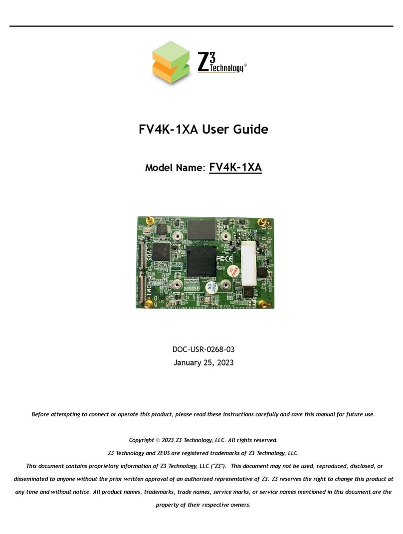 Z3 Technology FV4K-1XA User manual