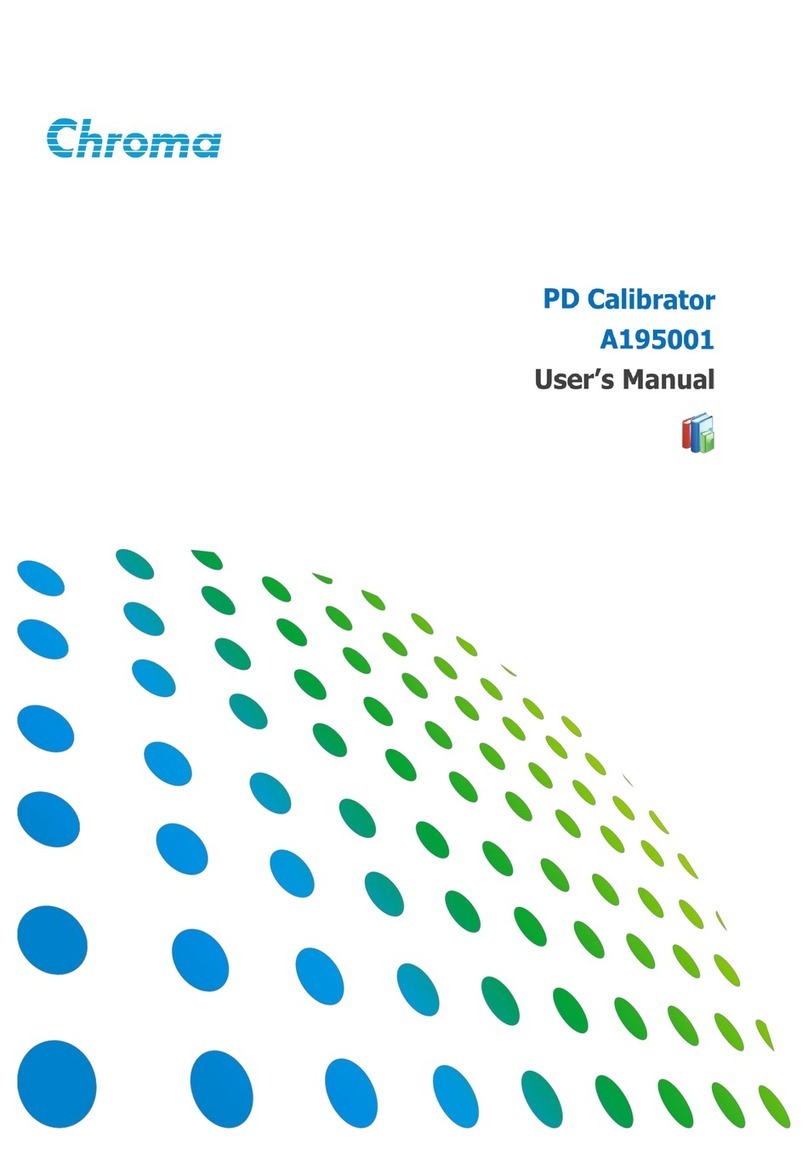 Chroma A195001 User manual