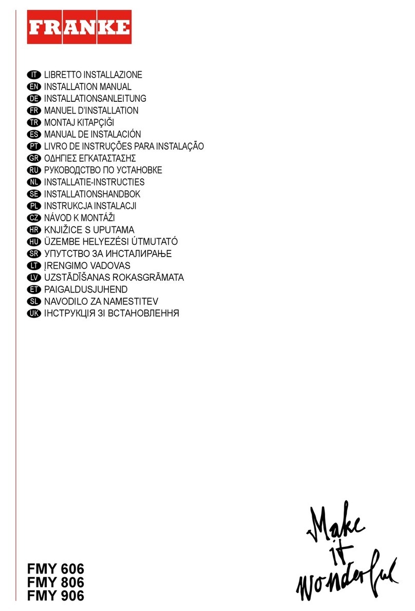 Franke FMY 806 installation manual