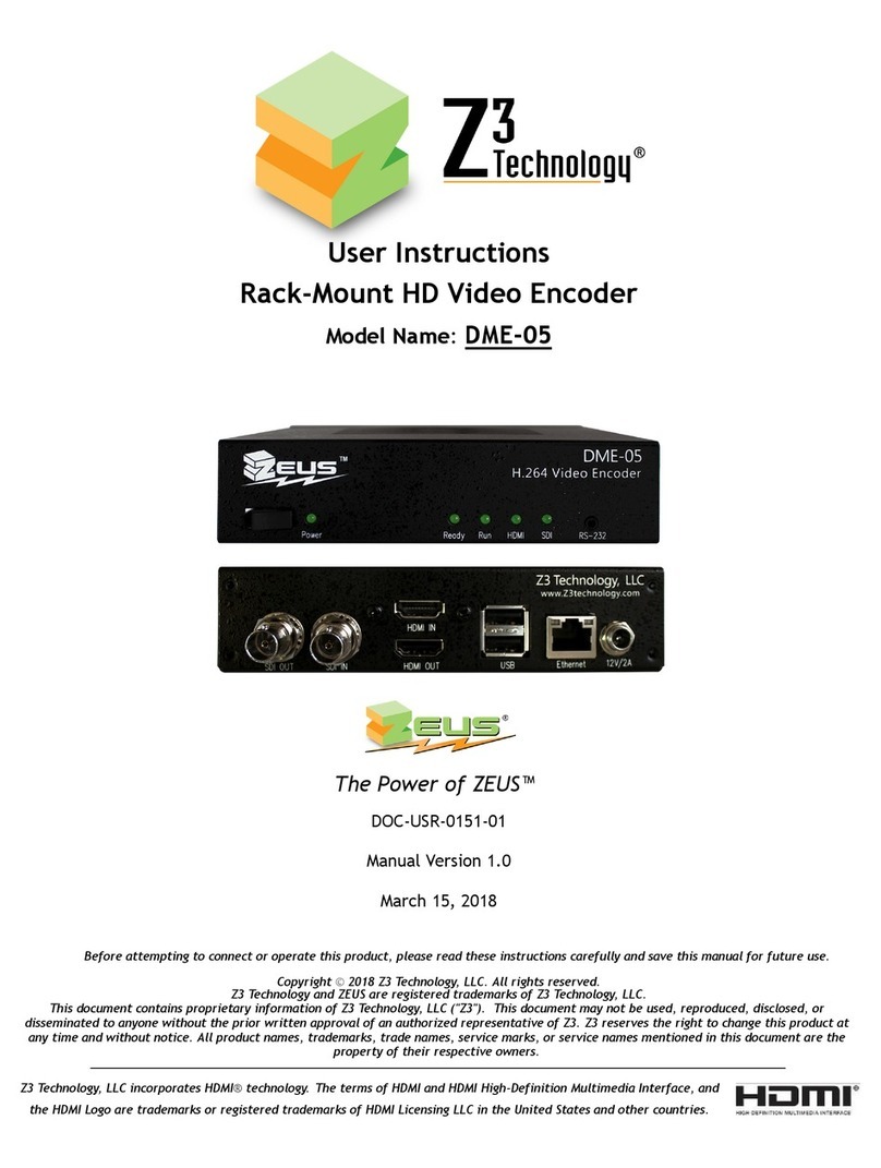 Z3 Technology DME-05 User manual