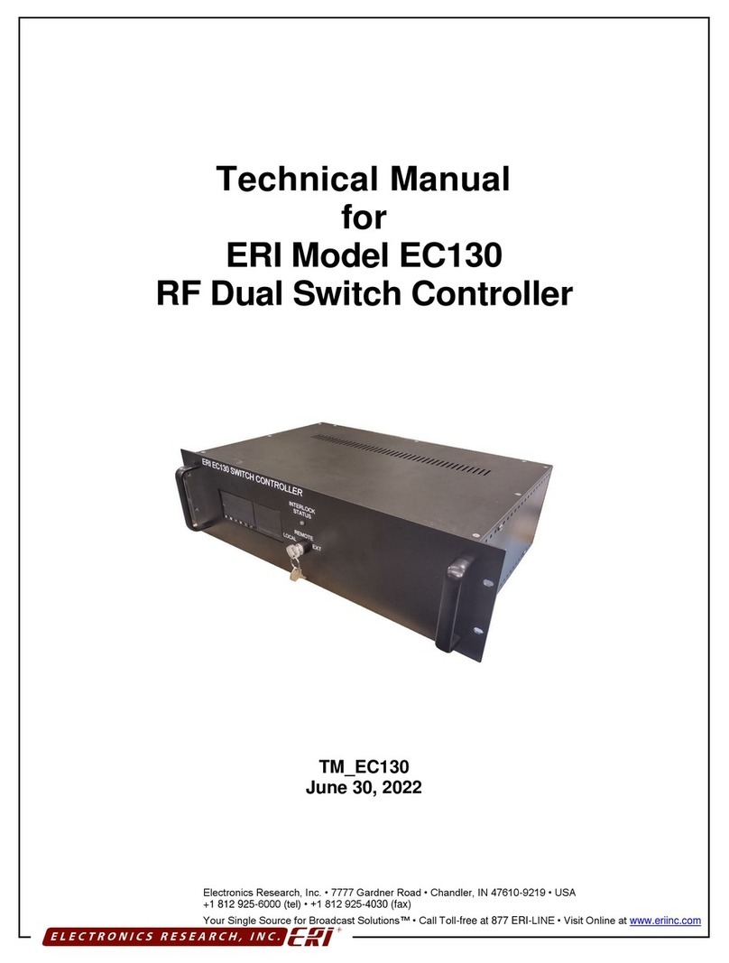 Electronic Research Group EC130 Technical manual