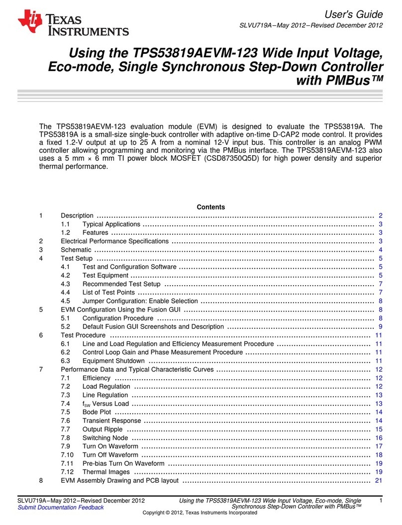 Texas Instruments TPS53819AEVM-123 User manual