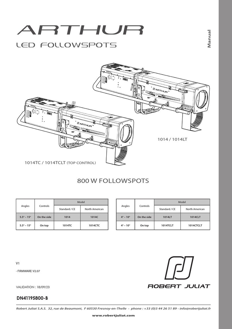 Robert Juliat ARTHUR User manual