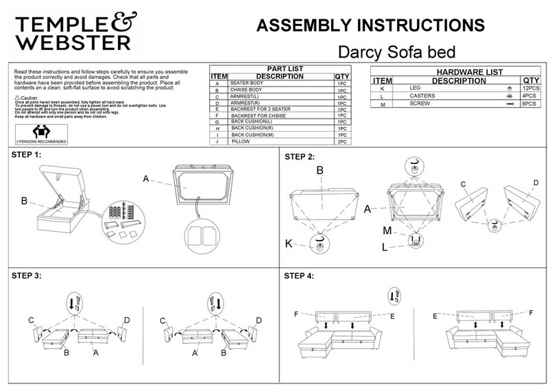 TEMPLE & WEBSTER Darcy User manual TEMPLE & WEBSTER Darcy User manual