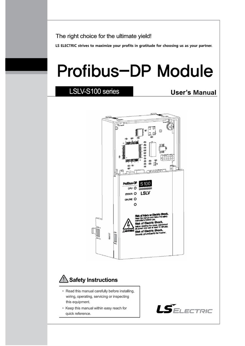 LS ELECTRIC LSLV-S100 Series User manual LS ELECTRIC LSLV-S100 Series User manual