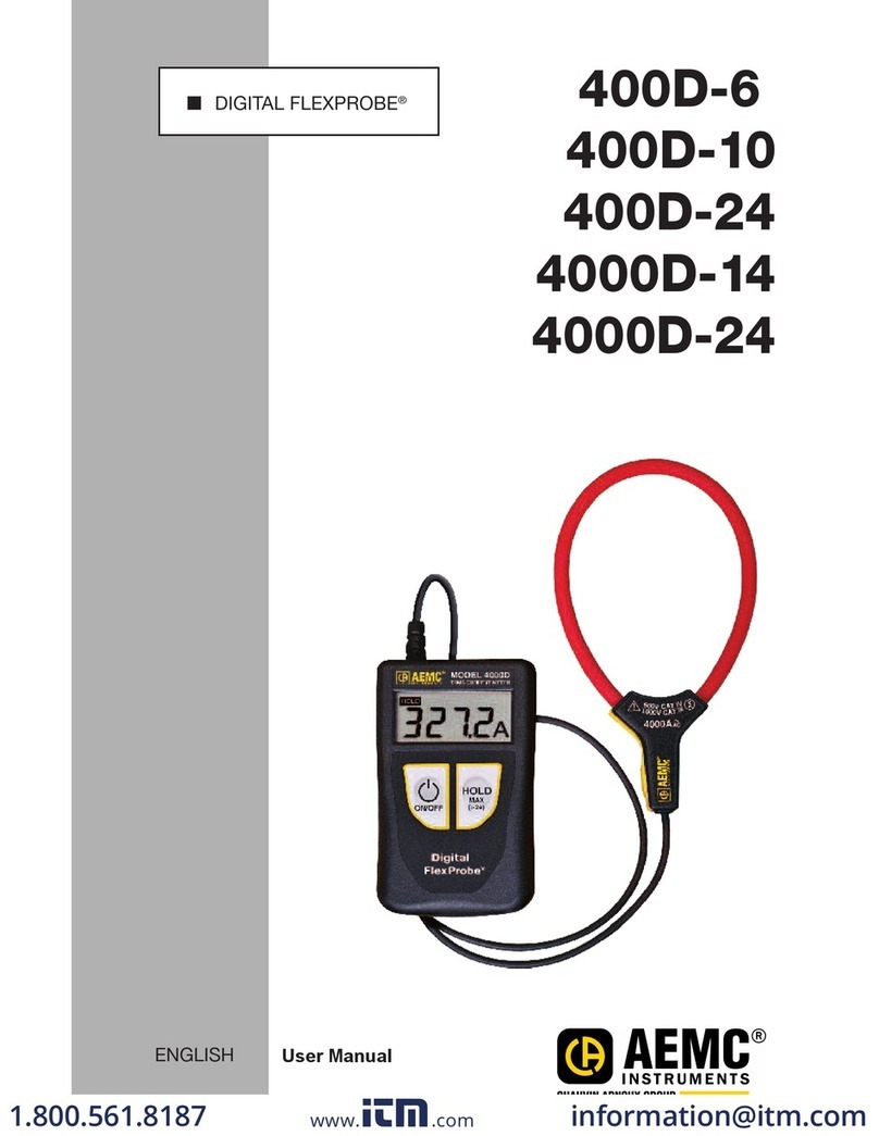 AEMC instruments DIGITAL FLEXPROBE 400D-6 User manual