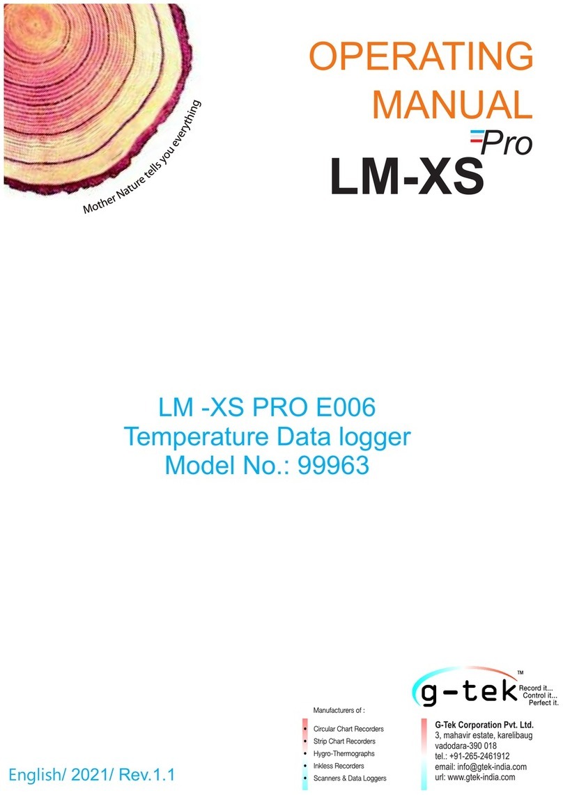 G-Tek LM -XS PRO E006 operating manual