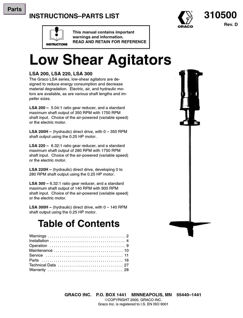 Graco LSA 200 Operation manual