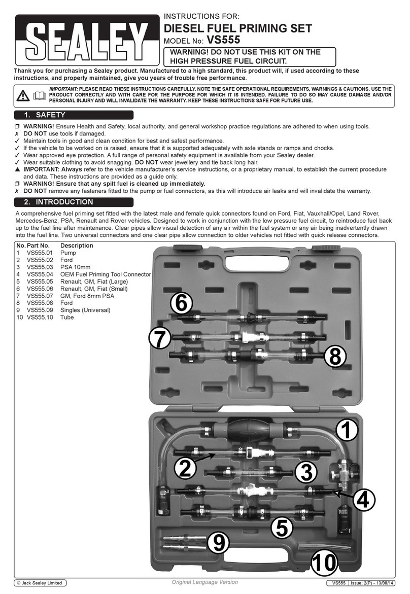 Sealey VS555 instructions