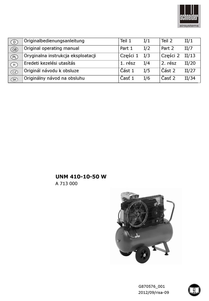 Schneider Airsystems UNM 410-10-50 W Installation instructions Schneider Airsystems UNM 410-10-50 W Installation instructions